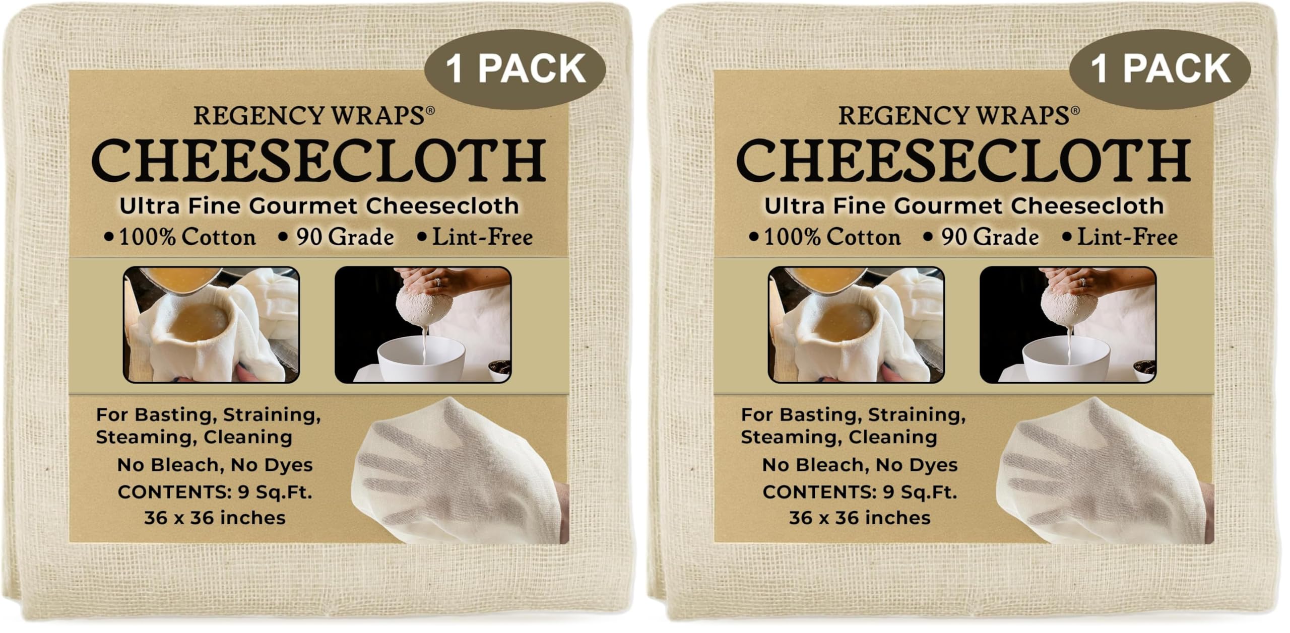Amazon.com: Regency Wraps 100% Cotton Cheesecloth for Basting